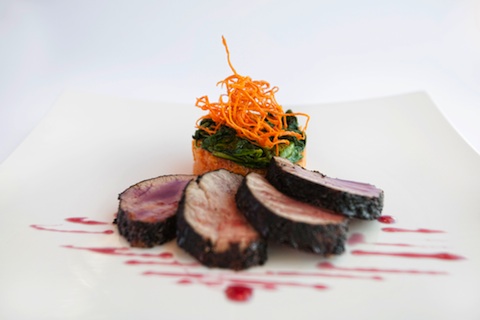 Coffee and Cocoa Crusted Pork Filet - Manuel's Creative Cuisine - made by Chef Manuel Arredondo
