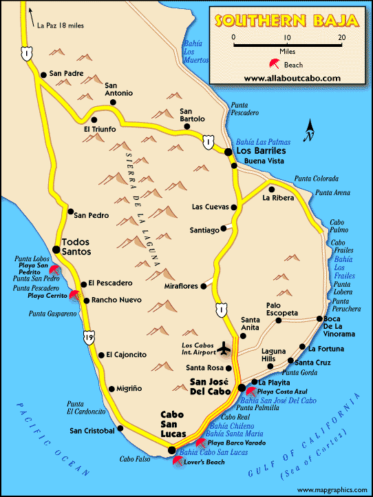 Southern Baja Map